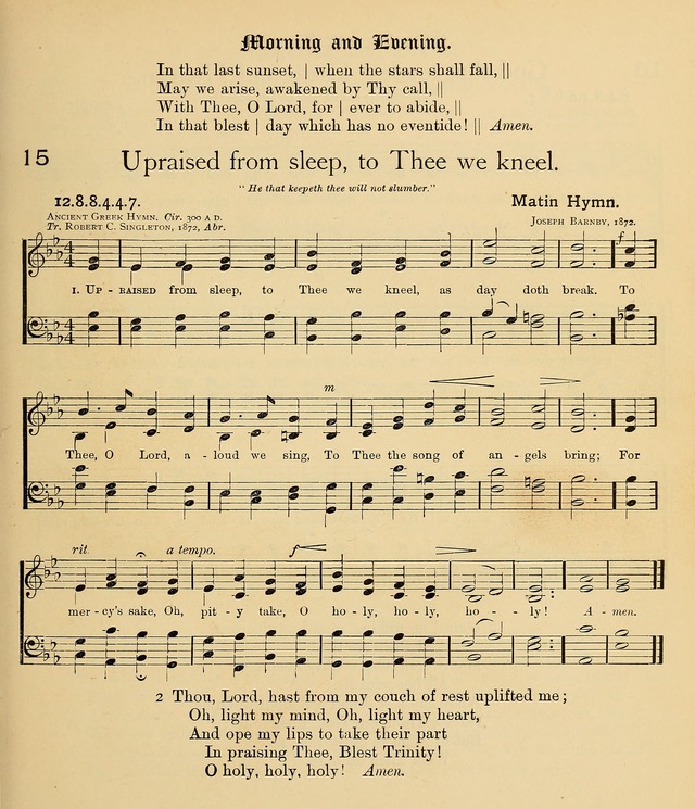 College Hymnal: a selection of Christian praise-songs for the uses of worship in universities, colleges and advanced schools. page 22