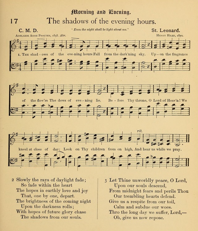 College Hymnal: a selection of Christian praise-songs for the uses of worship in universities, colleges and advanced schools. page 24