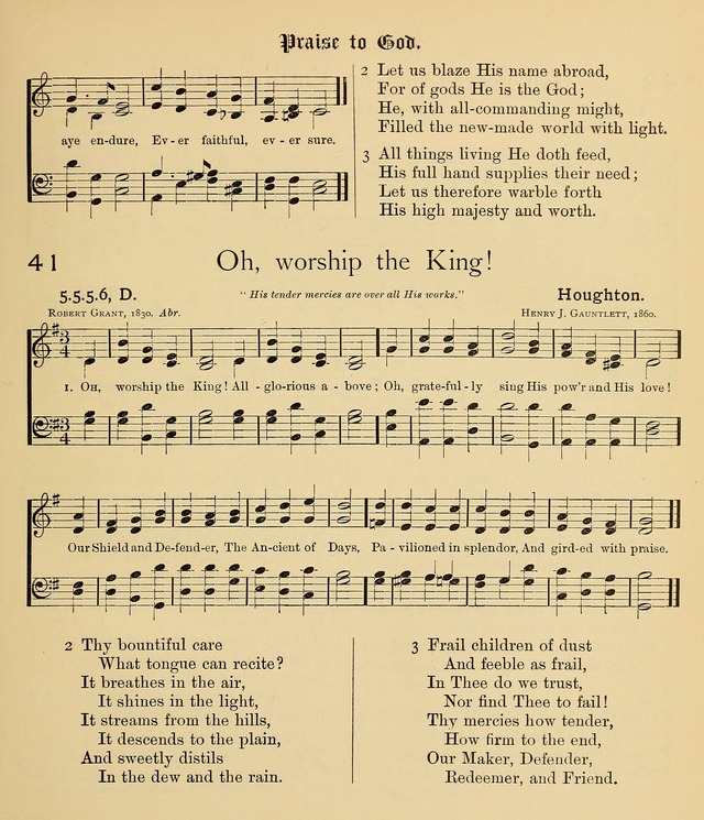 College Hymnal: a selection of Christian praise-songs for the uses of worship in universities, colleges and advanced schools. page 40