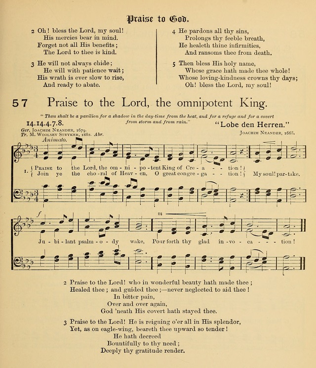 College Hymnal: a selection of Christian praise-songs for the uses of worship in universities, colleges and advanced schools. page 48