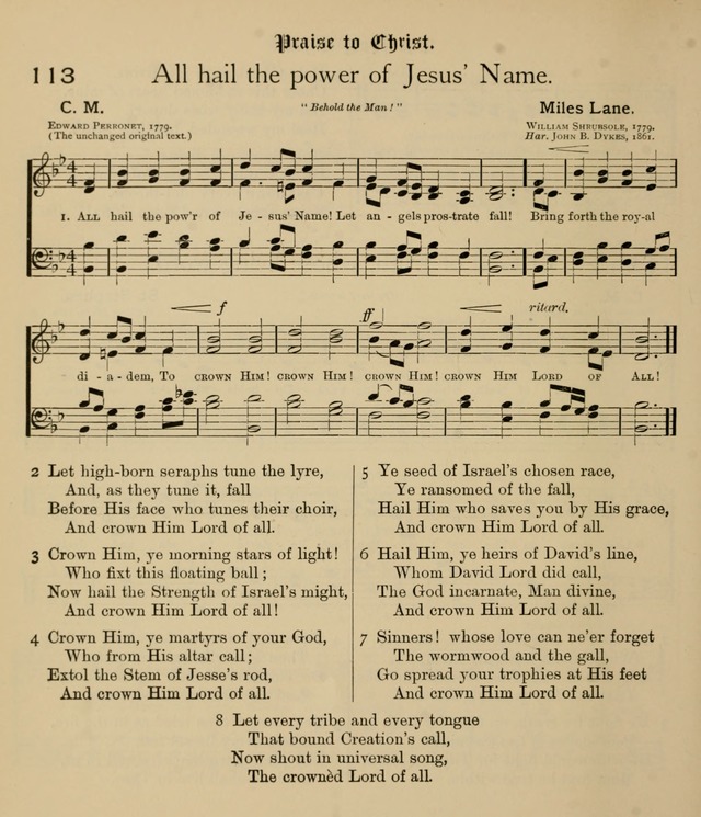 College Hymnal: a selection of Christian praise-songs for the uses of worship in universities, colleges and advanced schools. page 89