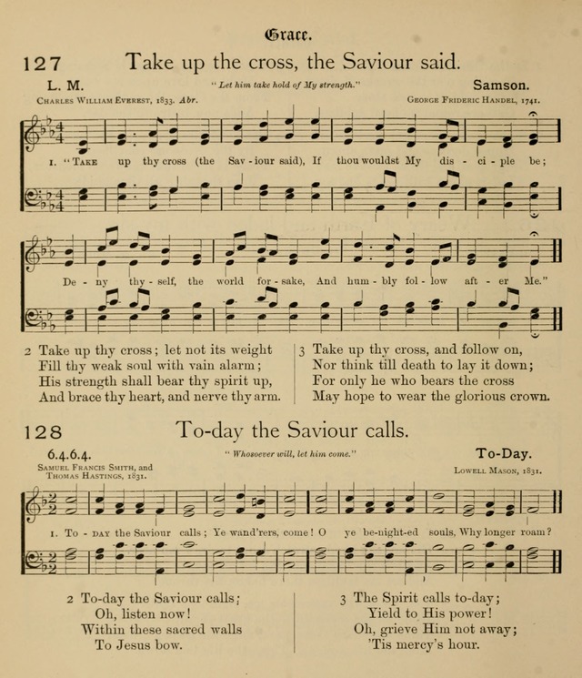 College Hymnal: a selection of Christian praise-songs for the uses of worship in universities, colleges and advanced schools. page 99