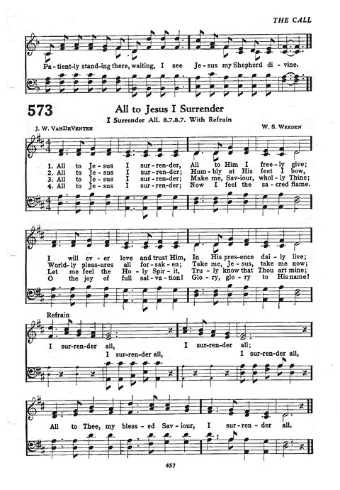 The Church Hymnal: the official hymnal of the Seventh-Day Adventist Church page 449