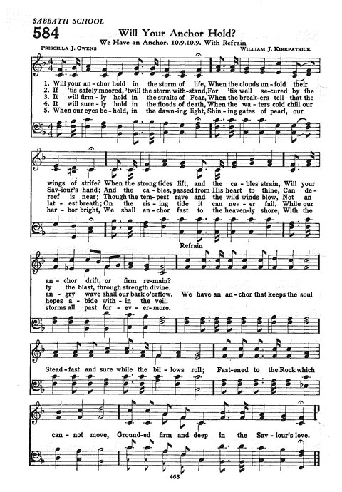 The Church Hymnal: the official hymnal of the Seventh-Day Adventist Church page 460