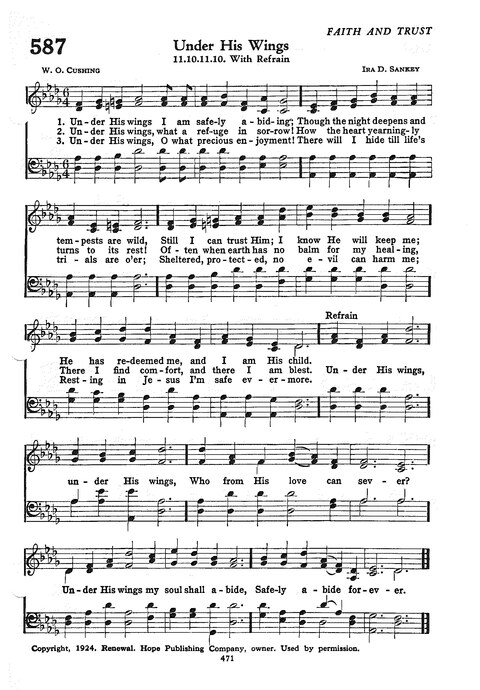 The Church Hymnal: the official hymnal of the Seventh-Day Adventist Church page 463