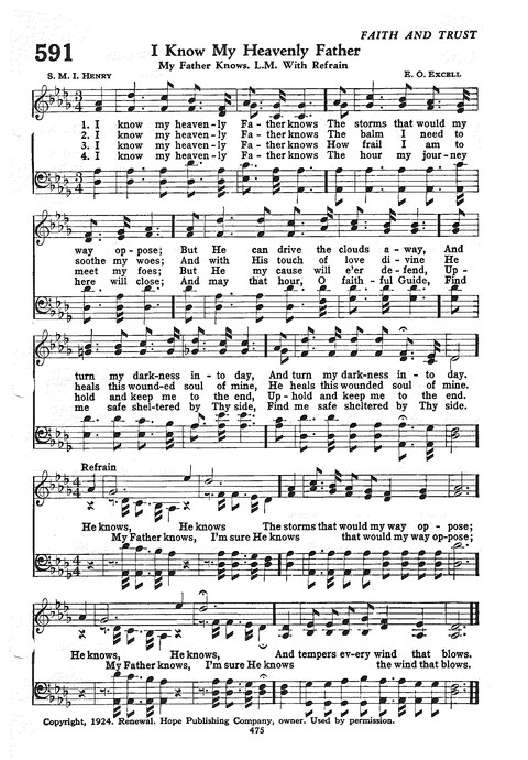 The Church Hymnal: the official hymnal of the Seventh-Day Adventist Church page 467