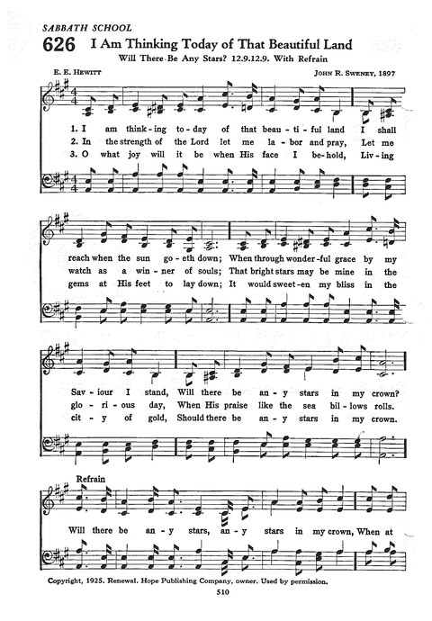 The Church Hymnal: the official hymnal of the Seventh-Day Adventist Church page 502