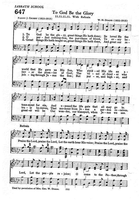 The Church Hymnal: the official hymnal of the Seventh-Day Adventist Church page 524