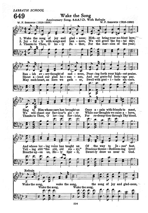 The Church Hymnal: the official hymnal of the Seventh-Day Adventist Church page 526