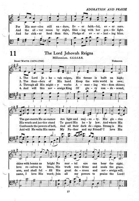 The Church Hymnal: the official hymnal of the Seventh-Day Adventist Church page 9