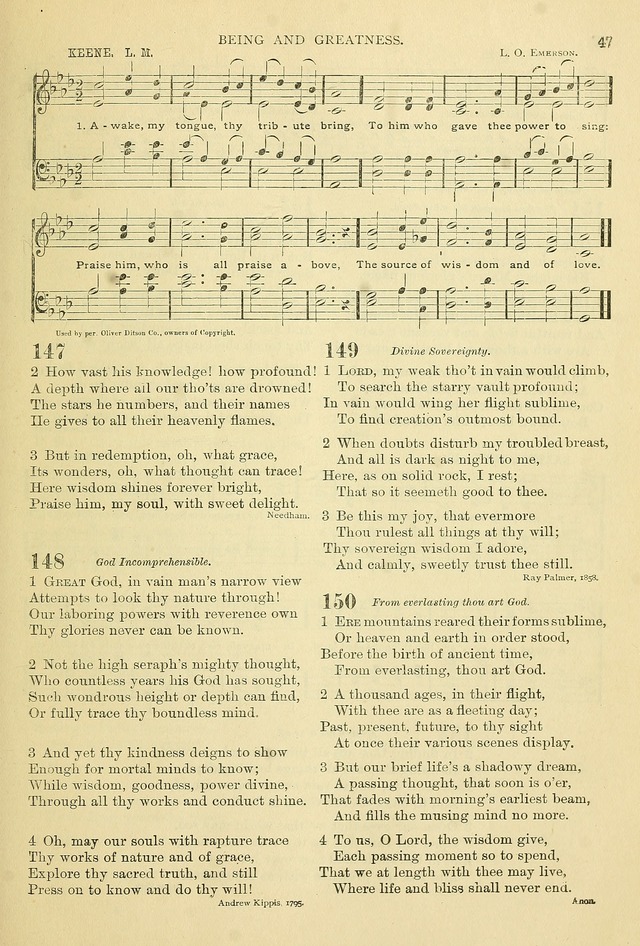 The Christian hymnary: a selection of hymns & tunes for Christian worship page 54