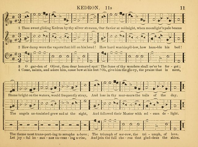 The Christian Harp and Sabbath School Songster: designed for the use of the social religious circle, revivals, and the Sabbath school (14th ed.) page 11