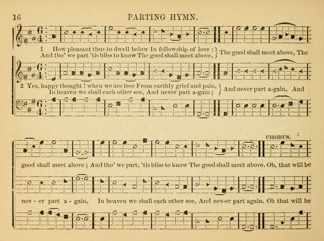 The Christian Harp and Sabbath School Songster: designed for the use of the social religious circle, revivals, and the Sabbath school (14th ed.) page 16