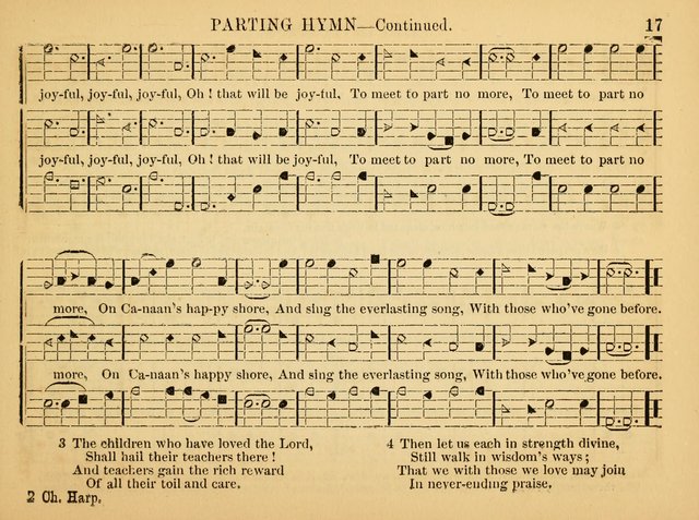 The Christian Harp and Sabbath School Songster: designed for the use of the social religious circle, revivals, and the Sabbath school (14th ed.) page 17