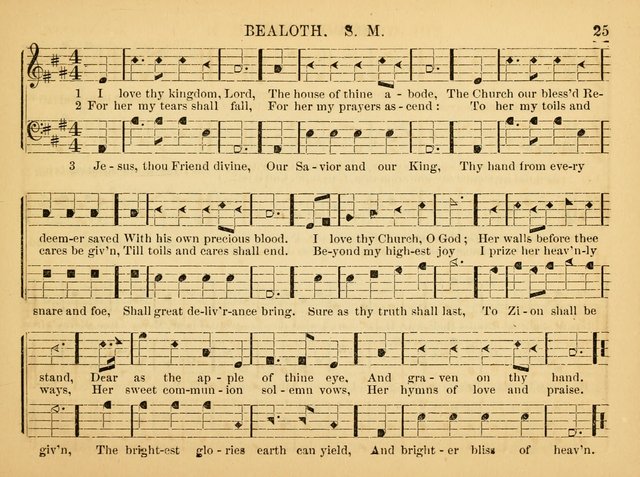 The Christian Harp and Sabbath School Songster: designed for the use of the social religious circle, revivals, and the Sabbath school (14th ed.) page 25