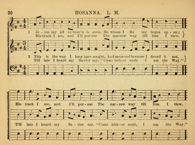 The Christian Harp and Sabbath School Songster: designed for the use of the social religious circle, revivals, and the Sabbath school (14th ed.) page 30