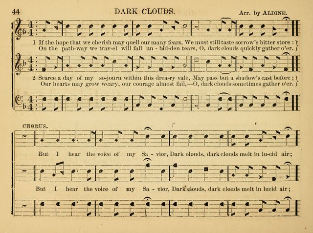 The Christian Harp and Sabbath School Songster: designed for the use of the social religious circle, revivals, and the Sabbath school (14th ed.) page 44