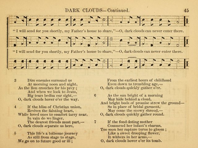 The Christian Harp and Sabbath School Songster: designed for the use of the social religious circle, revivals, and the Sabbath school (14th ed.) page 45