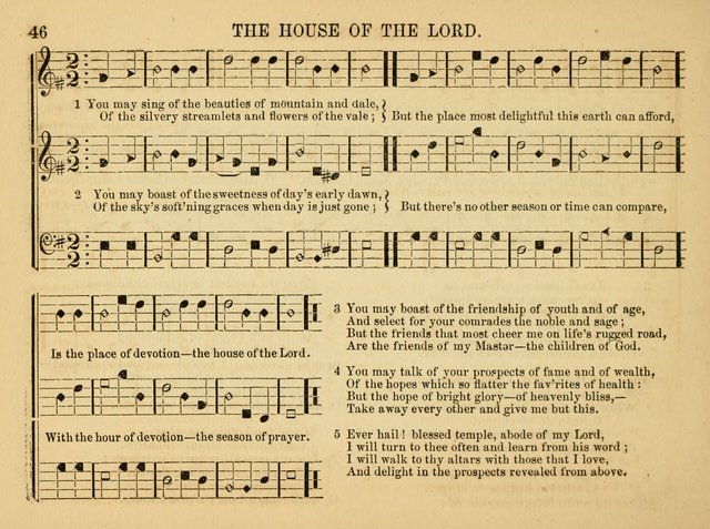 The Christian Harp and Sabbath School Songster: designed for the use of the social religious circle, revivals, and the Sabbath school (14th ed.) page 46