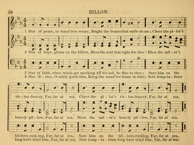 The Christian Harp and Sabbath School Songster: designed for the use of the social religious circle, revivals, and the Sabbath school (14th ed.) page 54