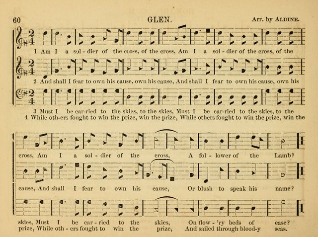 The Christian Harp and Sabbath School Songster: designed for the use of the social religious circle, revivals, and the Sabbath school (14th ed.) page 60