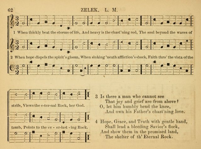 The Christian Harp and Sabbath School Songster: designed for the use of the social religious circle, revivals, and the Sabbath school (14th ed.) page 62