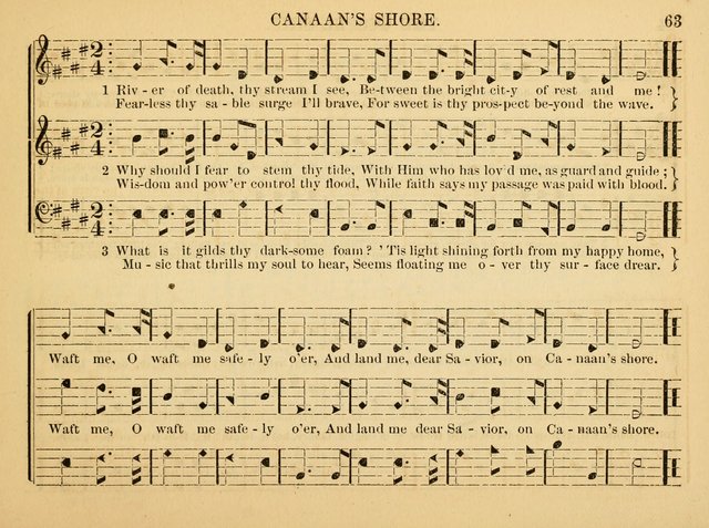 The Christian Harp and Sabbath School Songster: designed for the use of the social religious circle, revivals, and the Sabbath school (14th ed.) page 63