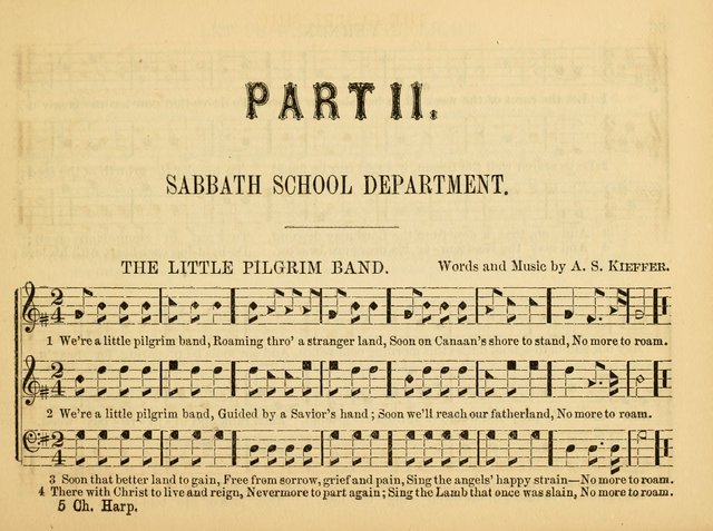 The Christian Harp and Sabbath School Songster: designed for the use of the social religious circle, revivals, and the Sabbath school (14th ed.) page 65