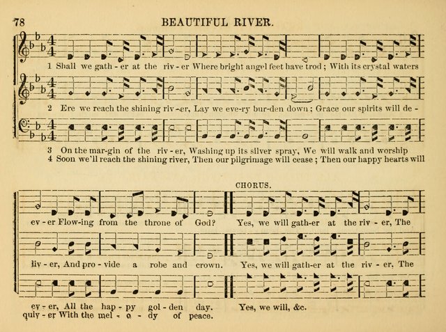 The Christian Harp and Sabbath School Songster: designed for the use of the social religious circle, revivals, and the Sabbath school (14th ed.) page 78