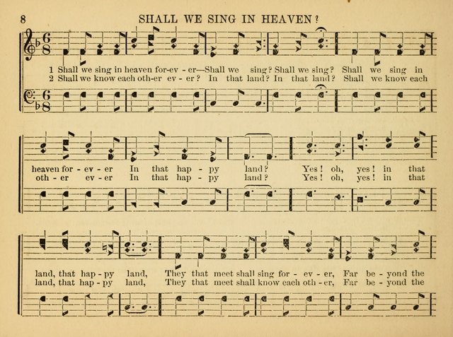 The Christian Harp and Sabbath School Songster: designed for the use of the social religious circle, revivals, and the Sabbath school (14th ed.) page 8