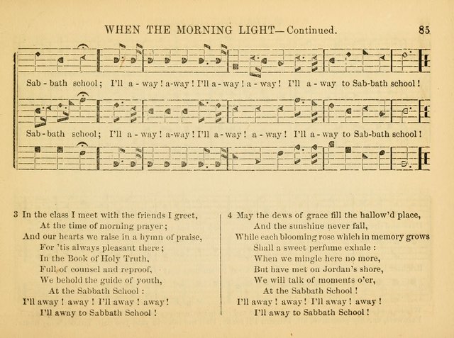 The Christian Harp and Sabbath School Songster: designed for the use of the social religious circle, revivals, and the Sabbath school (14th ed.) page 85