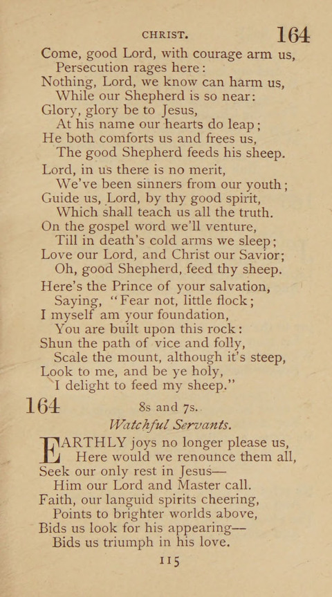 A Collection of Hymns and Sacred Songs: suited to both private and public devotions, and especially adapted to the wants and uses of the brethren of the Old German Baptist Church page 109