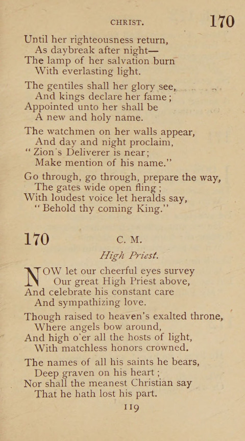 A Collection of Hymns and Sacred Songs: suited to both private and public devotions, and especially adapted to the wants and uses of the brethren of the Old German Baptist Church page 113