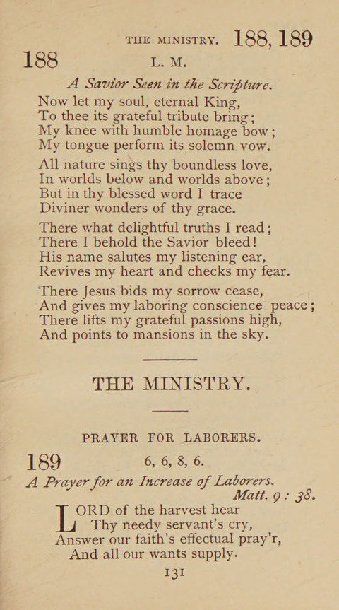 A Collection of Hymns and Sacred Songs: suited to both private and public devotions, and especially adapted to the wants and uses of the brethren of the Old German Baptist Church page 125