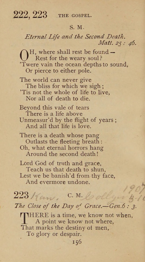 A Collection of Hymns and Sacred Songs: suited to both private and public devotions, and especially adapted to the wants and uses of the brethren of the Old German Baptist Church page 150