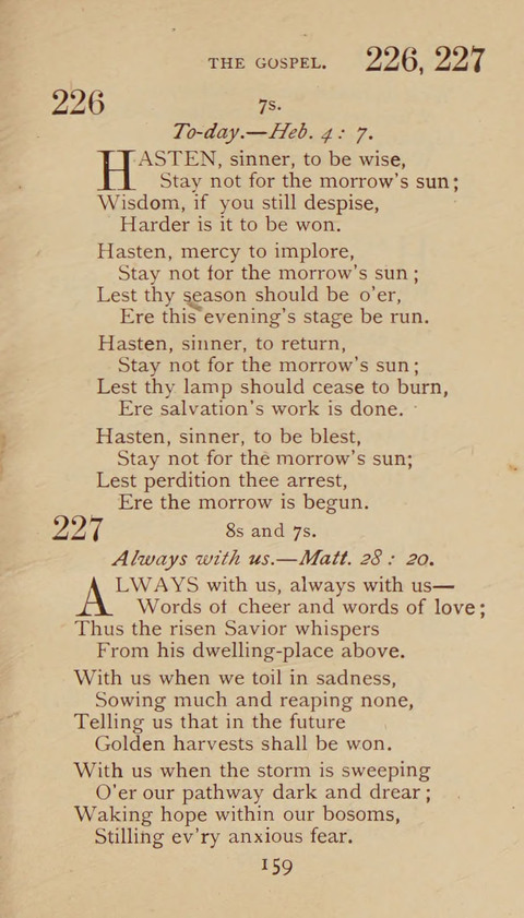 A Collection of Hymns and Sacred Songs: suited to both private and public devotions, and especially adapted to the wants and uses of the brethren of the Old German Baptist Church page 153