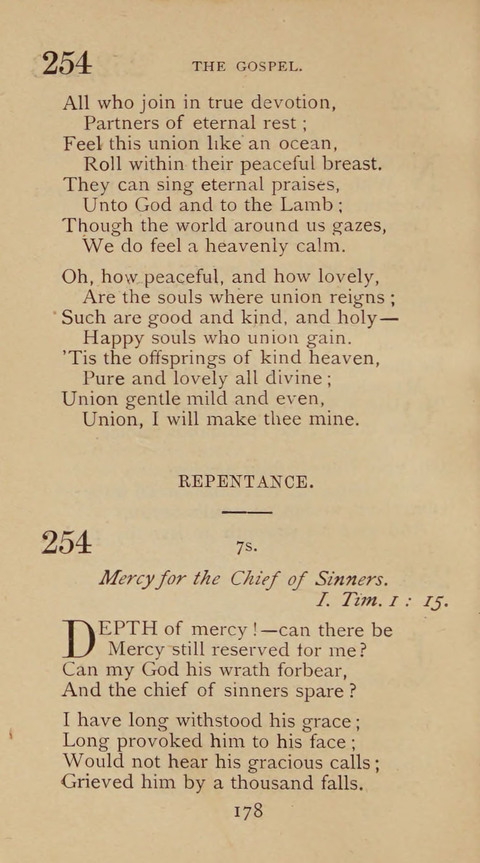 A Collection of Hymns and Sacred Songs: suited to both private and public devotions, and especially adapted to the wants and uses of the brethren of the Old German Baptist Church page 172