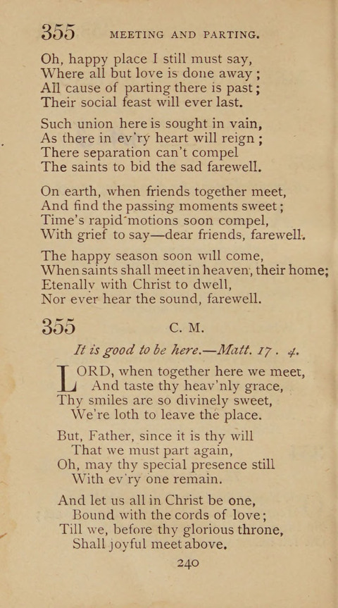 A Collection of Hymns and Sacred Songs: suited to both private and public devotions, and especially adapted to the wants and uses of the brethren of the Old German Baptist Church page 234