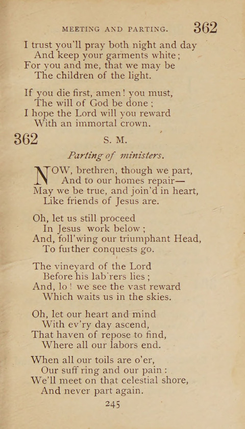 A Collection of Hymns and Sacred Songs: suited to both private and public devotions, and especially adapted to the wants and uses of the brethren of the Old German Baptist Church page 239