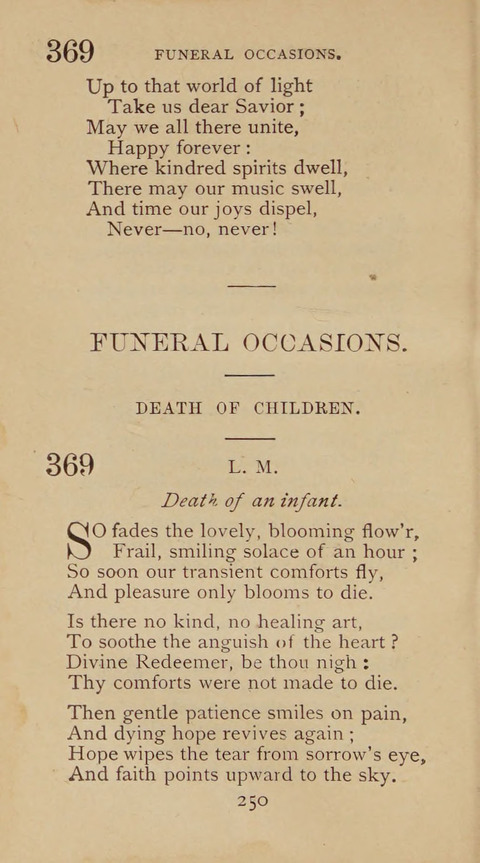 A Collection of Hymns and Sacred Songs: suited to both private and public devotions, and especially adapted to the wants and uses of the brethren of the Old German Baptist Church page 244