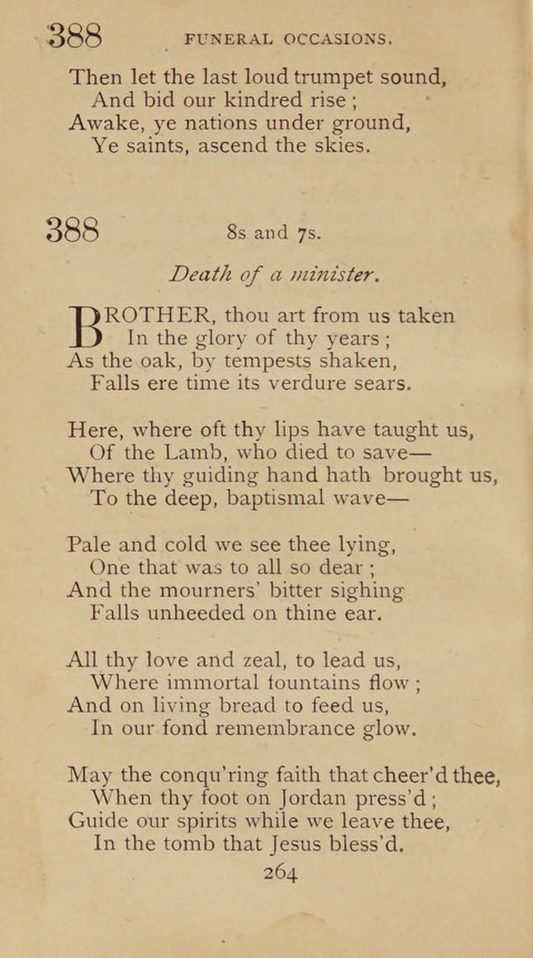 A Collection of Hymns and Sacred Songs: suited to both private and public devotions, and especially adapted to the wants and uses of the brethren of the Old German Baptist Church page 258