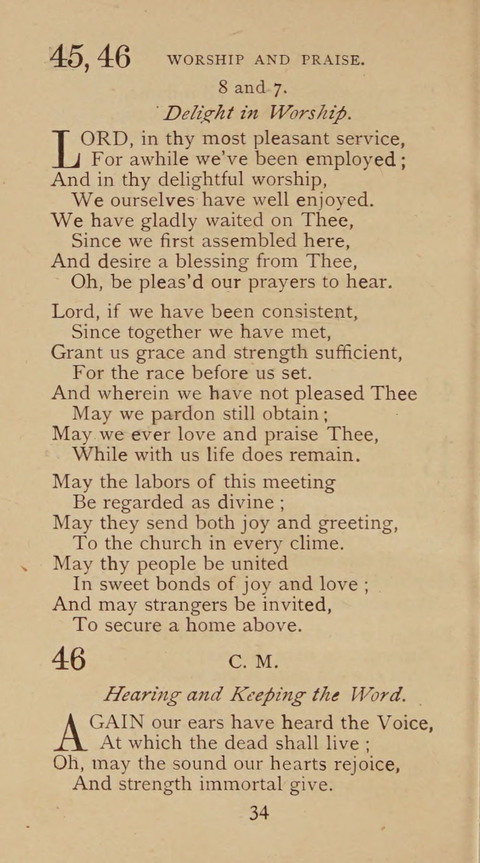 A Collection of Hymns and Sacred Songs: suited to both private and public devotions, and especially adapted to the wants and uses of the brethren of the Old German Baptist Church page 28