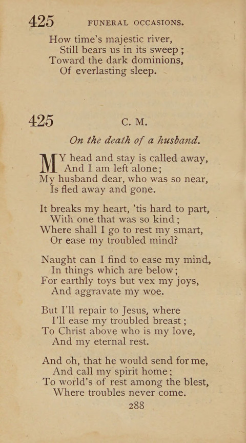 A Collection of Hymns and Sacred Songs: suited to both private and public devotions, and especially adapted to the wants and uses of the brethren of the Old German Baptist Church page 282