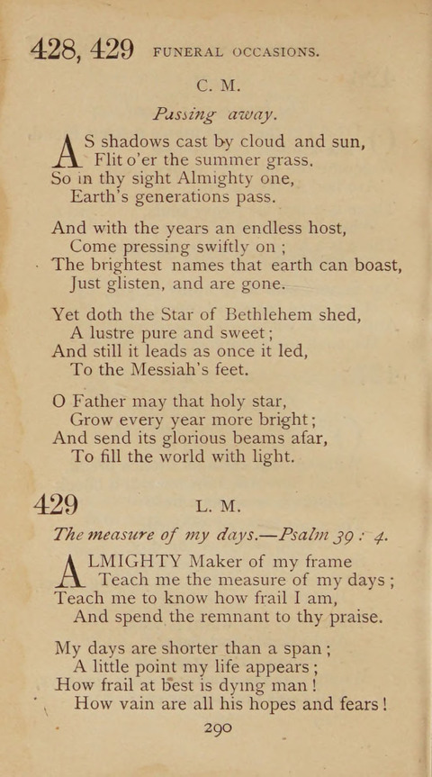 A Collection of Hymns and Sacred Songs: suited to both private and public devotions, and especially adapted to the wants and uses of the brethren of the Old German Baptist Church page 284