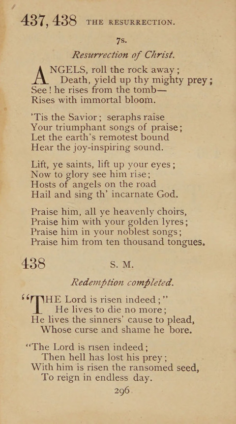 A Collection of Hymns and Sacred Songs: suited to both private and public devotions, and especially adapted to the wants and uses of the brethren of the Old German Baptist Church page 290