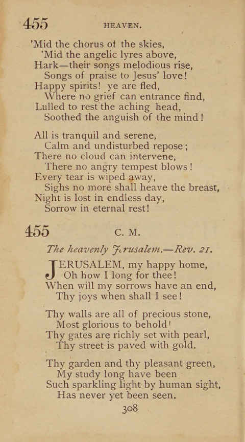 A Collection of Hymns and Sacred Songs: suited to both private and public devotions, and especially adapted to the wants and uses of the brethren of the Old German Baptist Church page 302