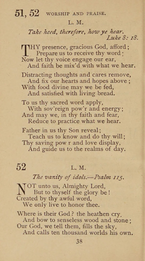 A Collection of Hymns and Sacred Songs: suited to both private and public devotions, and especially adapted to the wants and uses of the brethren of the Old German Baptist Church page 32