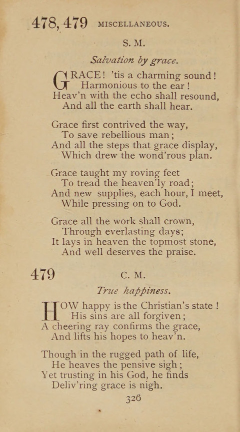 A Collection of Hymns and Sacred Songs: suited to both private and public devotions, and especially adapted to the wants and uses of the brethren of the Old German Baptist Church page 320