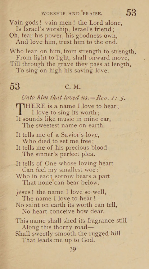 A Collection of Hymns and Sacred Songs: suited to both private and public devotions, and especially adapted to the wants and uses of the brethren of the Old German Baptist Church page 33