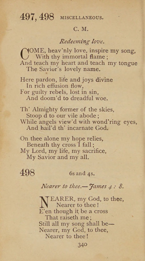 A Collection of Hymns and Sacred Songs: suited to both private and public devotions, and especially adapted to the wants and uses of the brethren of the Old German Baptist Church page 334